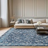 image:imageLaura Ashley Beige Multi Oastbrook Flowers Floral Machine Washable amp Slip Resistant 22 x 6 Runner RugDark Navy Aria Floral Border