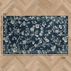 image:imageLaura Ashley Beige Multi Oastbrook Flowers Floral Machine Washable amp Slip Resistant 22 x 6 Runner RugDark Navy Aria Floral Border
