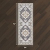 image:imageLaura Ashley Beige Multi Oastbrook Flowers Floral Machine Washable amp Slip Resistant 22 x 6 Runner RugFlorence Taupe
