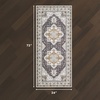 image:imageLaura Ashley Beige Multi Oastbrook Flowers Floral Machine Washable amp Slip Resistant 22 x 6 Runner RugFlorence Taupe