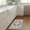 image:imageLaura Ashley Beige Multi Oastbrook Flowers Floral Machine Washable amp Slip Resistant 22 x 6 Runner RugFlorence Taupe