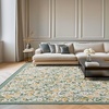 image:imageLaura Ashley Beige Multi Oastbrook Flowers Floral Machine Washable amp Slip Resistant 22 x 6 Runner RugGreen Lovestone Floral