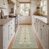 image:imageLaura Ashley Beige Multi Oastbrook Flowers Floral Machine Washable amp Slip Resistant 22 x 6 Runner RugLambrook Ivory Multi