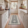 image:imageLaura Ashley Beige Multi Oastbrook Flowers Floral Machine Washable amp Slip Resistant 22 x 6 Runner RugLydney Navy Multi