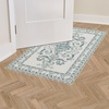 image:imageLaura Ashley Beige Multi Oastbrook Flowers Floral Machine Washable amp Slip Resistant 22 x 6 Runner RugSea Spray Blue Josette Medallion