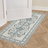 image:imageLaura Ashley Beige Multi Oastbrook Flowers Floral Machine Washable amp Slip Resistant 22 x 6 Runner RugSea Spray Blue Josette Medallion