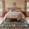 image:imageLaura Ashley Beige Multi Oastbrook Flowers Floral Machine Washable amp Slip Resistant 22 x 6 Runner RugSerene Dream Olive Multi