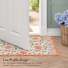 image:imageLaura Ashley Cotton Crochet Border Moored Garden Pale Poppy Floral Machine Washable amp Slip Resistant 18 x 5 Runner RugMoored Garden Pale Poppy Floral
