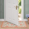 image:imageLaura Ashley Cotton Crochet Border Moored Garden Pale Poppy Floral Machine Washable amp Slip Resistant 18 x 5 Runner RugMoored Garden Pale Poppy Floral