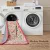 image:imageLaura Ashley Cotton Crochet Border Moored Garden Pale Poppy Floral Machine Washable amp Slip Resistant 18 x 5 Runner RugSherston Coral Pink Floral