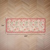 image:imageLaura Ashley Cotton Crochet Border Moored Garden Pale Poppy Floral Machine Washable amp Slip Resistant 18 x 5 Runner RugSherston Coral Pink Floral