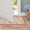 image:imageLaura Ashley Cotton Crochet Border Moored Garden Pale Poppy Floral Machine Washable amp Slip Resistant 18 x 5 Runner RugSherston Coral Pink Floral