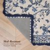 image:imageLaura Ashley Cotton Crochet Border Moored Garden Pale Poppy Floral Machine Washable amp Slip Resistant 18 x 5 Runner RugSummer Palace Indigo Floral
