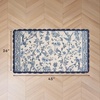 image:imageLaura Ashley Cotton Crochet Border Moored Garden Pale Poppy Floral Machine Washable amp Slip Resistant 18 x 5 Runner RugSummer Palace Indigo Floral