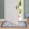 image:imageLaura Ashley Cotton Crochet Border Moored Garden Pale Poppy Floral Machine Washable amp Slip Resistant 18 x 5 Runner RugSummer Palace Indigo Floral