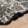 image:imageLaura Ashley Cotton Crochet Border Moored Garden Pale Poppy Floral Machine Washable amp Slip Resistant 18 x 5 Runner RugTrailing Laurissa Charcoal Floral