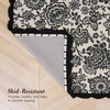 image:imageLaura Ashley Cotton Crochet Border Moored Garden Pale Poppy Floral Machine Washable amp Slip Resistant 18 x 5 Runner RugTrailing Laurissa Charcoal Floral
