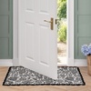 image:imageLaura Ashley Cotton Crochet Border Moored Garden Pale Poppy Floral Machine Washable amp Slip Resistant 18 x 5 Runner RugTrailing Laurissa Charcoal Floral