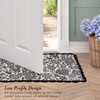 image:imageLaura Ashley Cotton Crochet Border Moored Garden Pale Poppy Floral Machine Washable amp Slip Resistant 18 x 5 Runner RugTrailing Laurissa Charcoal Floral