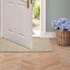 image:imageLaura Ashley HiLow Tufted 26 x 60 Washable SkidResistant Runner Rug  Dusty Navy Feya SolidAustell Solid Berber
