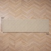 image:imageLaura Ashley HiLow Tufted 26 x 60 Washable SkidResistant Runner Rug  Dusty Navy Feya SolidAustell Solid Berber