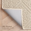 image:imageLaura Ashley HiLow Tufted 26 x 60 Washable SkidResistant Runner Rug  Dusty Navy Feya SolidAustell Solid Berber