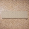 image:imageLaura Ashley HiLow Tufted 26 x 60 Washable SkidResistant Runner Rug  Dusty Navy Feya SolidAustell Solid Berber