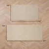 image:imageLaura Ashley HiLow Tufted 26 x 60 Washable SkidResistant Runner Rug  Dusty Navy Feya SolidAustell Solid Berber
