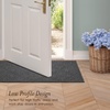 image:imageLaura Ashley HiLow Tufted 26 x 60 Washable SkidResistant Runner Rug  Dusty Navy Feya SolidAustell Solid Dark Grey