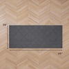 image:imageLaura Ashley HiLow Tufted 26 x 60 Washable SkidResistant Runner Rug  Dusty Navy Feya SolidAustell Solid Dark Grey