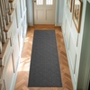 image:imageLaura Ashley HiLow Tufted 26 x 60 Washable SkidResistant Runner Rug  Dusty Navy Feya SolidAustell Solid Dark Grey
