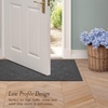 image:imageLaura Ashley HiLow Tufted 26 x 60 Washable SkidResistant Runner Rug  Dusty Navy Feya SolidAustell Solid Dark Grey