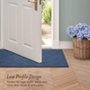 image:imageLaura Ashley HiLow Tufted 26 x 60 Washable SkidResistant Runner Rug  Dusty Navy Feya SolidAustell Solid Dusty Navy