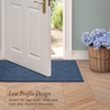 image:imageLaura Ashley HiLow Tufted 26 x 60 Washable SkidResistant Runner Rug  Dusty Navy Feya SolidAustell Solid Dusty Navy