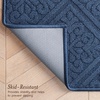 image:imageLaura Ashley HiLow Tufted 26 x 60 Washable SkidResistant Runner Rug  Dusty Navy Feya SolidAustell Solid Dusty Navy