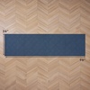 image:imageLaura Ashley HiLow Tufted 26 x 60 Washable SkidResistant Runner Rug  Dusty Navy Feya SolidAustell Solid Dusty Navy