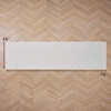 image:imageLaura Ashley HiLow Tufted 26 x 60 Washable SkidResistant Runner Rug  Dusty Navy Feya SolidAustell Solid Ivory