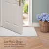 image:imageLaura Ashley HiLow Tufted 26 x 60 Washable SkidResistant Runner Rug  Dusty Navy Feya SolidAustell Solid Ivory