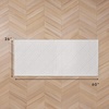 image:imageLaura Ashley HiLow Tufted 26 x 60 Washable SkidResistant Runner Rug  Dusty Navy Feya SolidAustell Solid Ivory