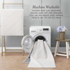 image:imageLaura Ashley HiLow Tufted 26 x 60 Washable SkidResistant Runner Rug  Dusty Navy Feya SolidAustell Solid Ivory