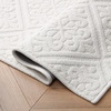 image:imageLaura Ashley HiLow Tufted 26 x 60 Washable SkidResistant Runner Rug  Dusty Navy Feya SolidAustell Solid Ivory