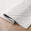 image:imageLaura Ashley HiLow Tufted 26 x 60 Washable SkidResistant Runner Rug  Dusty Navy Feya SolidAustell Solid Ivory