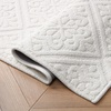 image:imageLaura Ashley HiLow Tufted 26 x 60 Washable SkidResistant Runner Rug  Dusty Navy Feya SolidAustell Solid Ivory