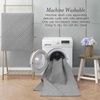 image:imageLaura Ashley HiLow Tufted 26 x 60 Washable SkidResistant Runner Rug  Dusty Navy Feya SolidAustell Solid Light Grey