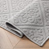 image:imageLaura Ashley HiLow Tufted 26 x 60 Washable SkidResistant Runner Rug  Dusty Navy Feya SolidAustell Solid Light Grey