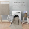 image:imageLaura Ashley HiLow Tufted 26 x 60 Washable SkidResistant Runner Rug  Dusty Navy Feya SolidAustell Solid Linen