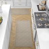 image:imageLaura Ashley HiLow Tufted 26 x 60 Washable SkidResistant Runner Rug  Dusty Navy Feya SolidAustell Solid Linen