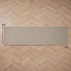 image:imageLaura Ashley HiLow Tufted 26 x 60 Washable SkidResistant Runner Rug  Dusty Navy Feya SolidAustell Solid Linen