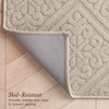 image:imageLaura Ashley HiLow Tufted 26 x 60 Washable SkidResistant Runner Rug  Dusty Navy Feya SolidAustell Solid Linen