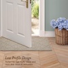 image:imageLaura Ashley HiLow Tufted 26 x 60 Washable SkidResistant Runner Rug  Dusty Navy Feya SolidAustell Solid Linen